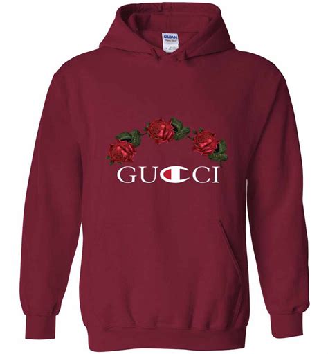 gucci and champion hoodie|gucci hoodie cost.